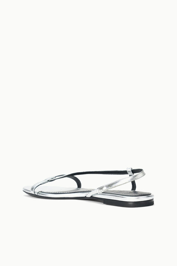 Staud LOUDEN SANDAL SILVER