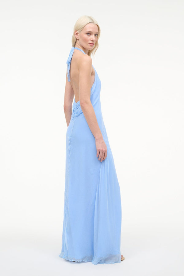 Staud LUMA DRESS CLEAR BLUE