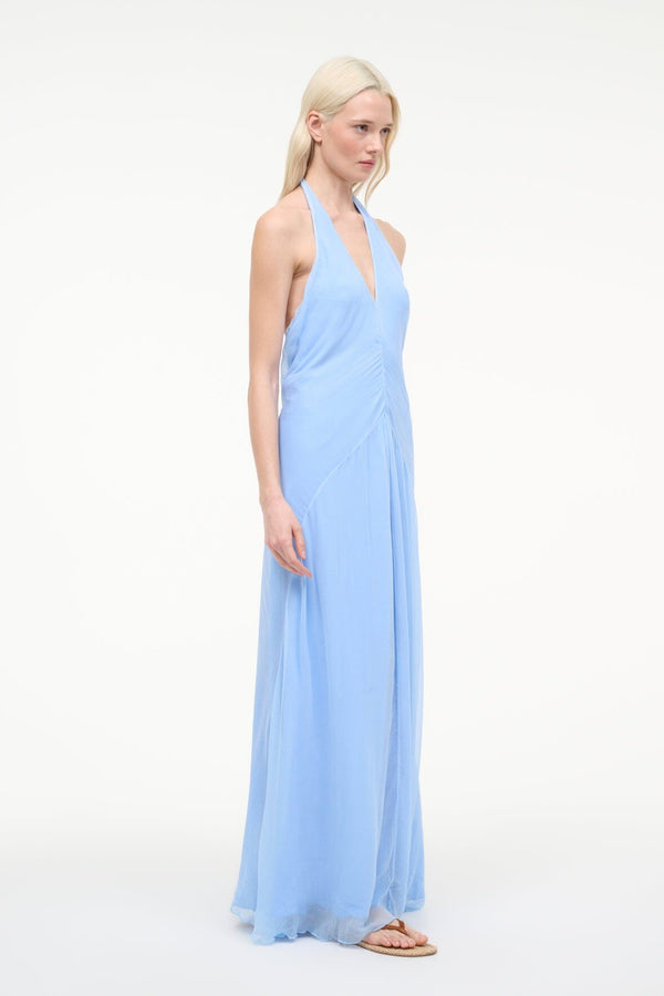 Staud LUMA DRESS CLEAR BLUE