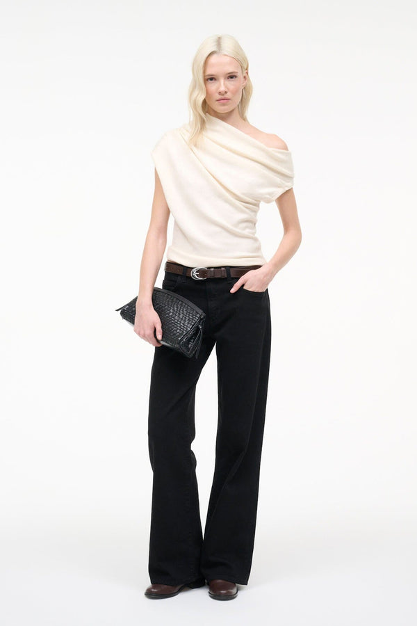 Staud MABEL SWEATER IVORY