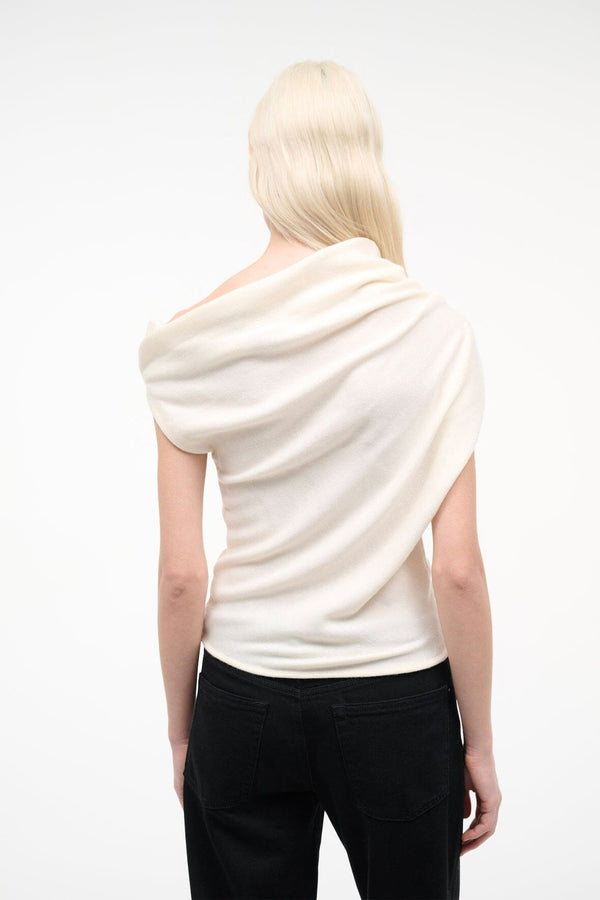 Staud MABEL SWEATER IVORY