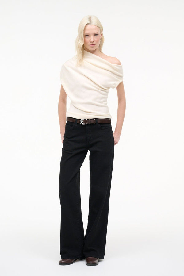 Staud MABEL SWEATER IVORY