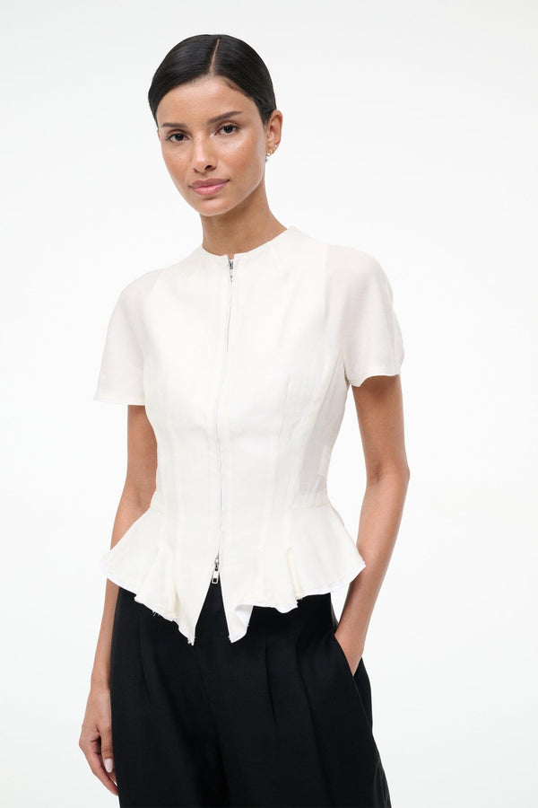 Staud MAELLE TOP IVORY