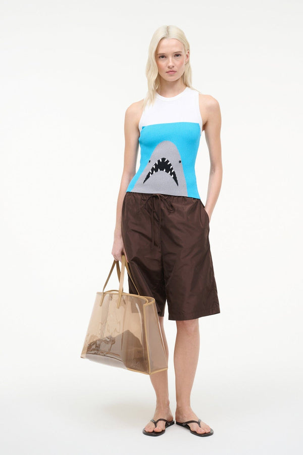 Staud MALIA TANK GREAT WHITE