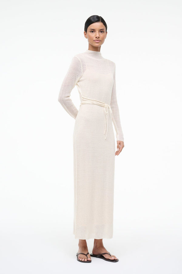 Staud MARIANNE DRESS IVORY