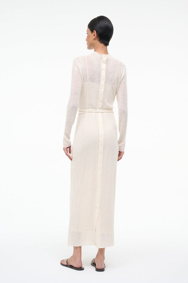 Staud MARIANNE DRESS IVORY