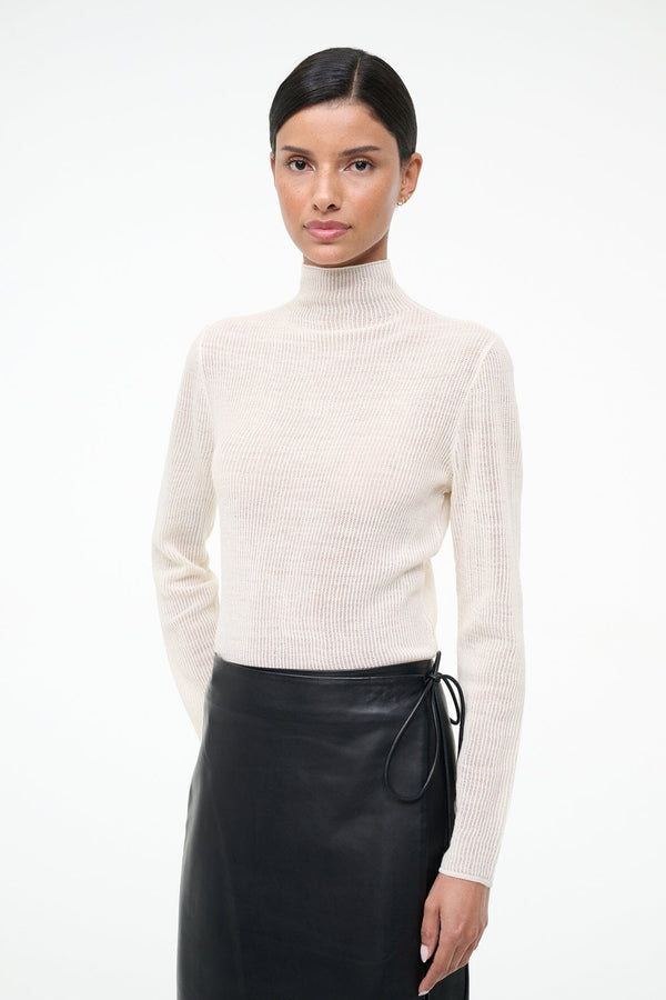 Staud MARIANNE SWEATER IVORY