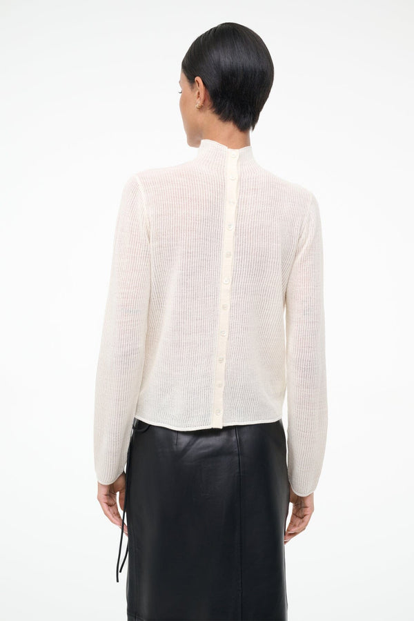 Staud MARIANNE SWEATER IVORY