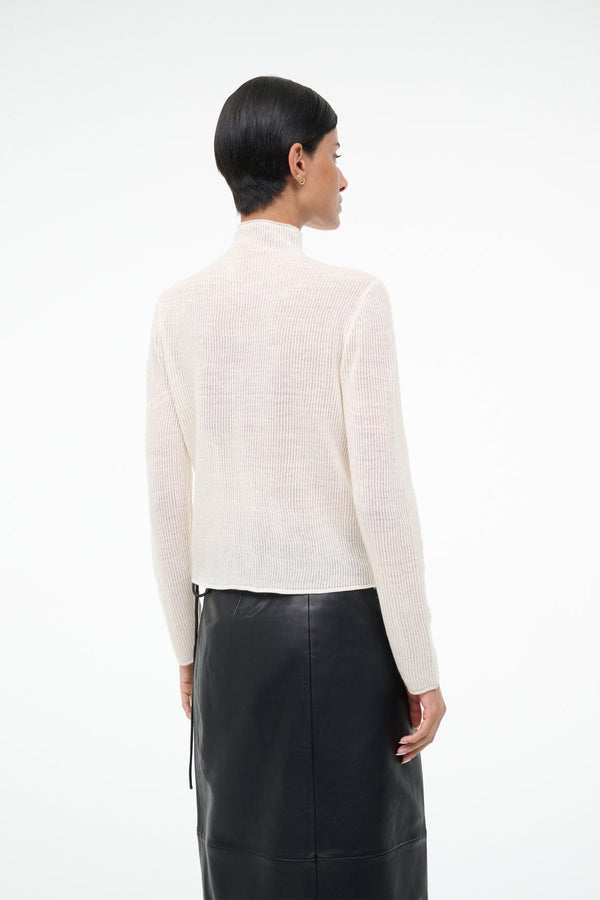 Staud MARIANNE SWEATER IVORY