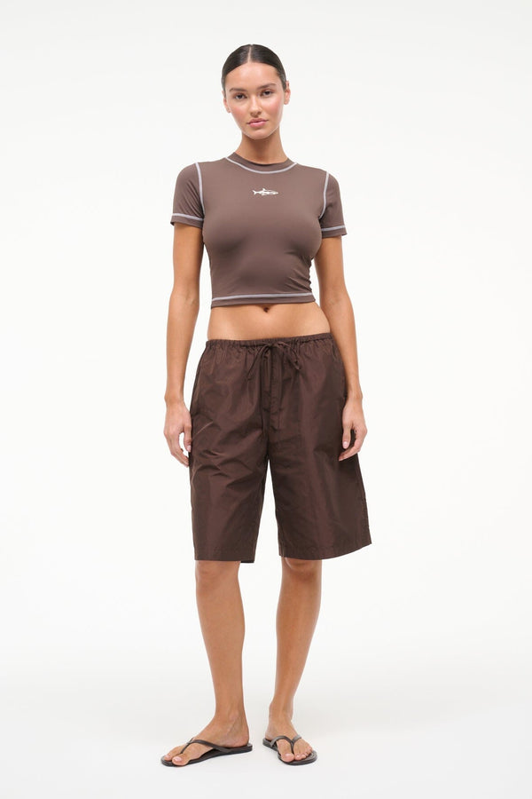 staud MATEO BERMUDA SHORT EARTH