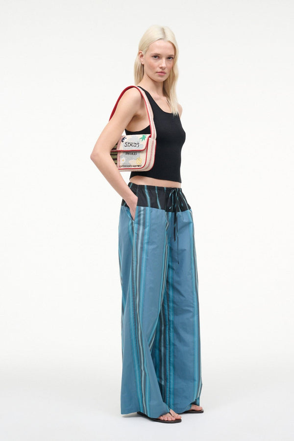 Staud MATEO PANT MARINA STRIPE MULTI
