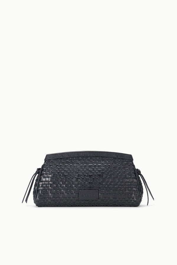 Staud MAUDE CONVERTIBLE CLUTCH BLACK WOVEN