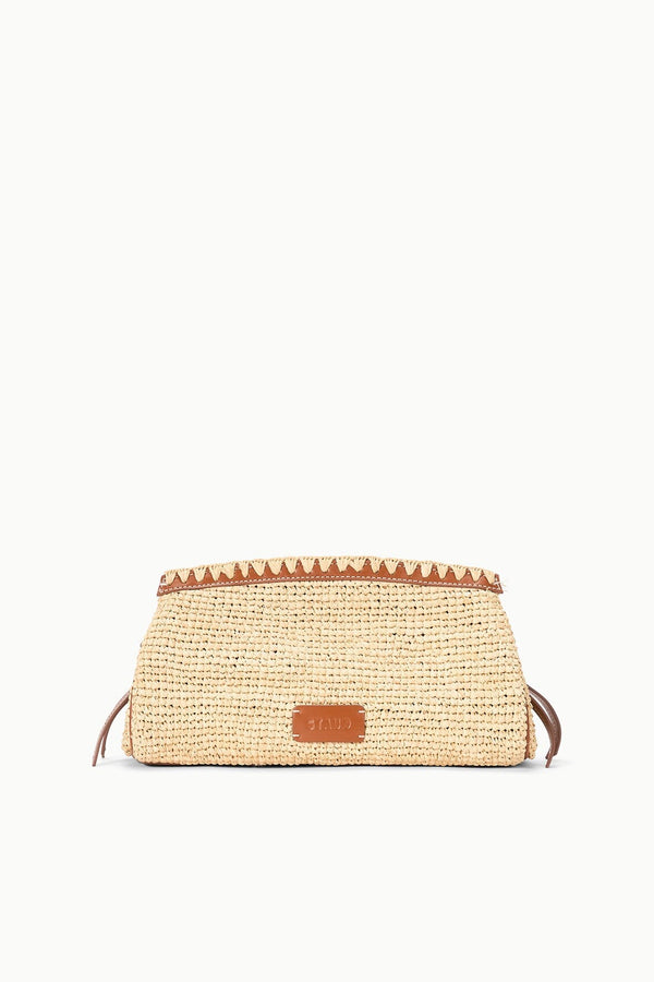 Staud MAUDE CONVERTIBLE CLUTCH NATURAL TAN