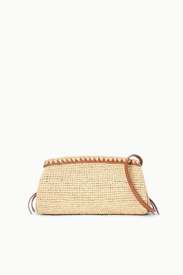 staud MAUDE CONVERTIBLE CLUTCH NATURAL TAN