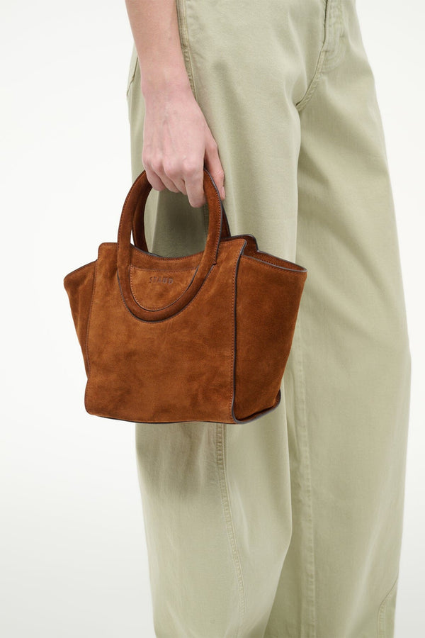 Staud MAUDE MINI TOTE TABAC