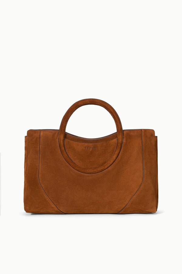 Staud MAUDE SATCHEL TABAC SUEDE