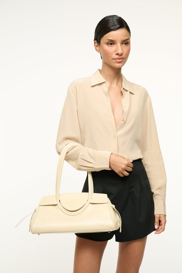 Staud MAUDE SHOULDER BAG CREAM