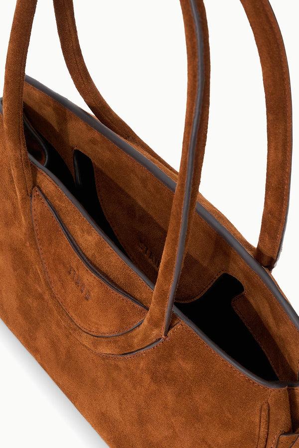 Staud MAUDE SHOULDER BAG TABAC SUEDE