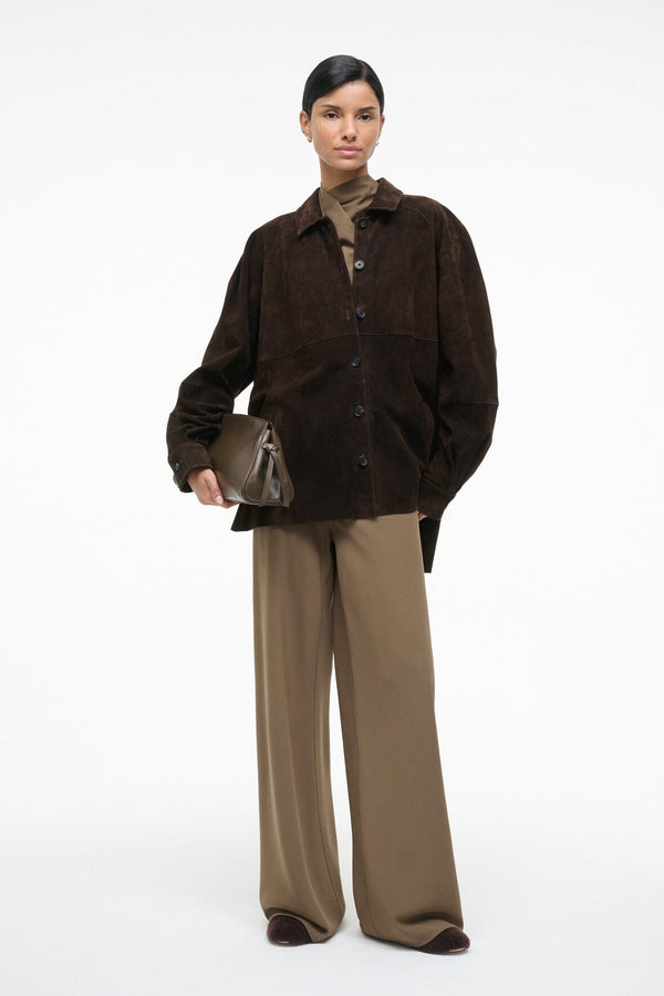 Staud MAUDE SOFT CLUTCH TRUFFLE