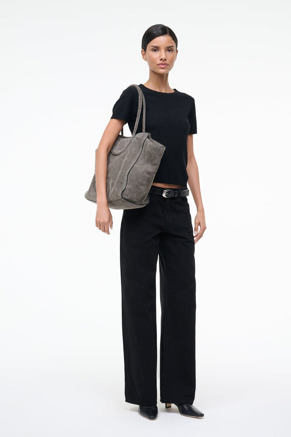 Staud MAUDE TOTE BAG STORM SUEDE