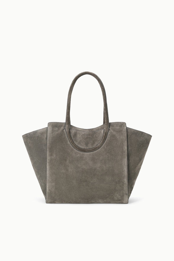 staud MAUDE TOTE BAG STORM SUEDE