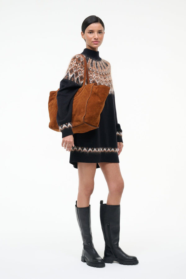 Staud MAUDE TOTE BAG TABAC SUEDE