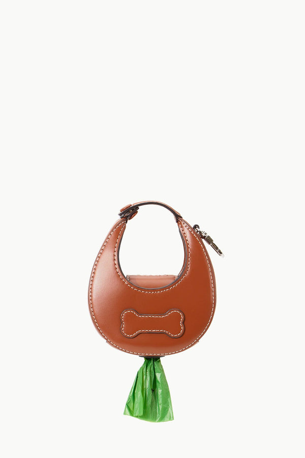 Staud MICRO MOON POOP BAG CARRIER TAN