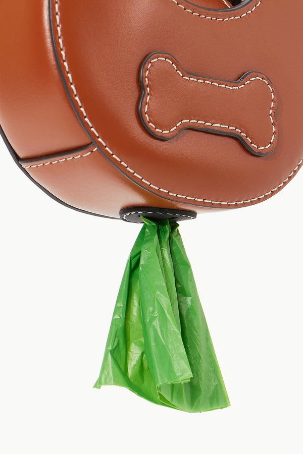 Staud MICRO MOON POOP BAG CARRIER TAN