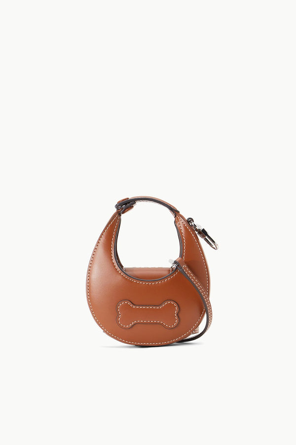 staud MICRO MOON POOP BAG CARRIER TAN