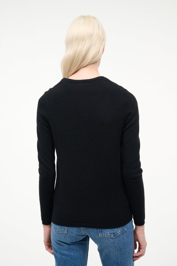 Staud MIDNIGHT CASHMERE CARDIGAN BLACK