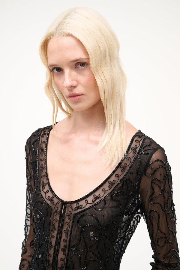 Staud MILA TOP BLACK STARFISH