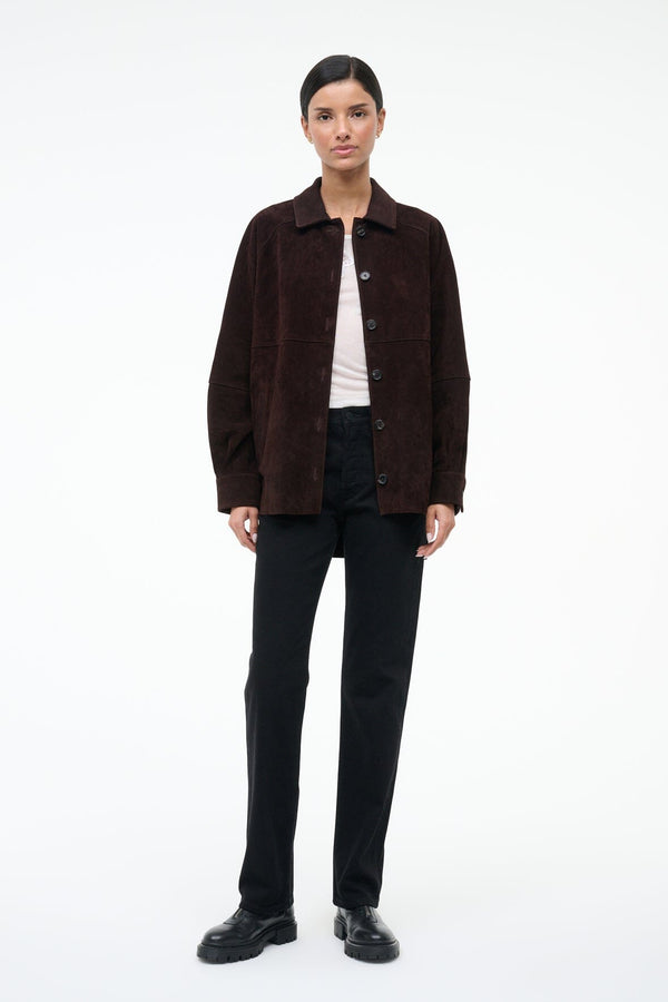 Staud MILES ZIP ANKLE BOOT BLACK