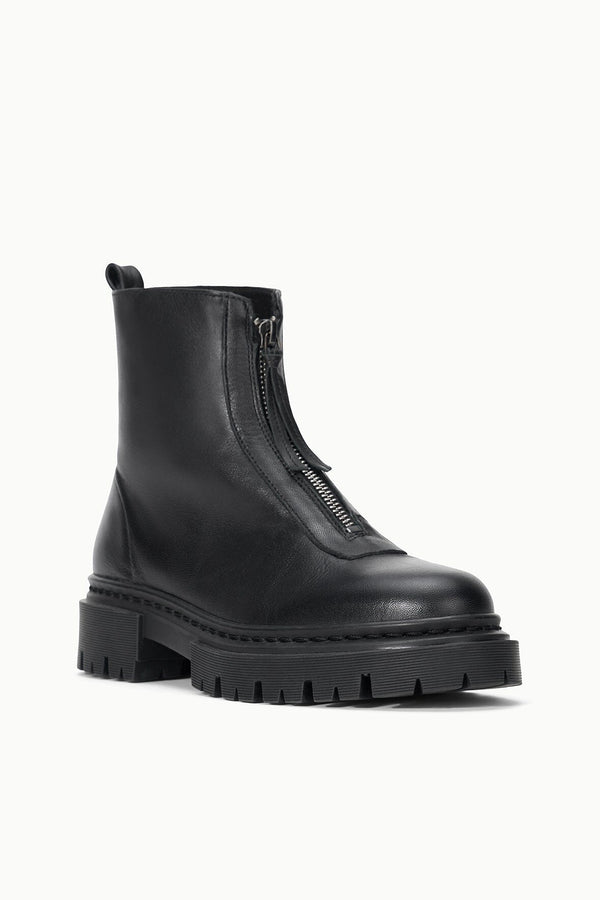 Staud MILES ZIP ANKLE BOOT BLACK