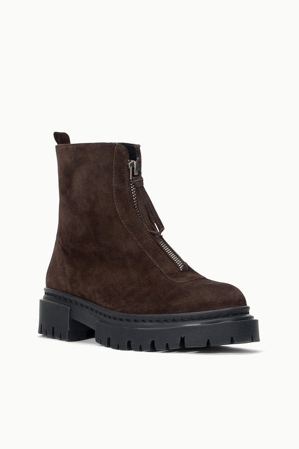 Staud MILES ZIP ANKLE BOOT ESPRESSO