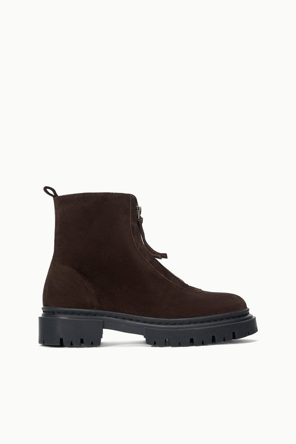 staud MILES ZIP ANKLE BOOT ESPRESSO