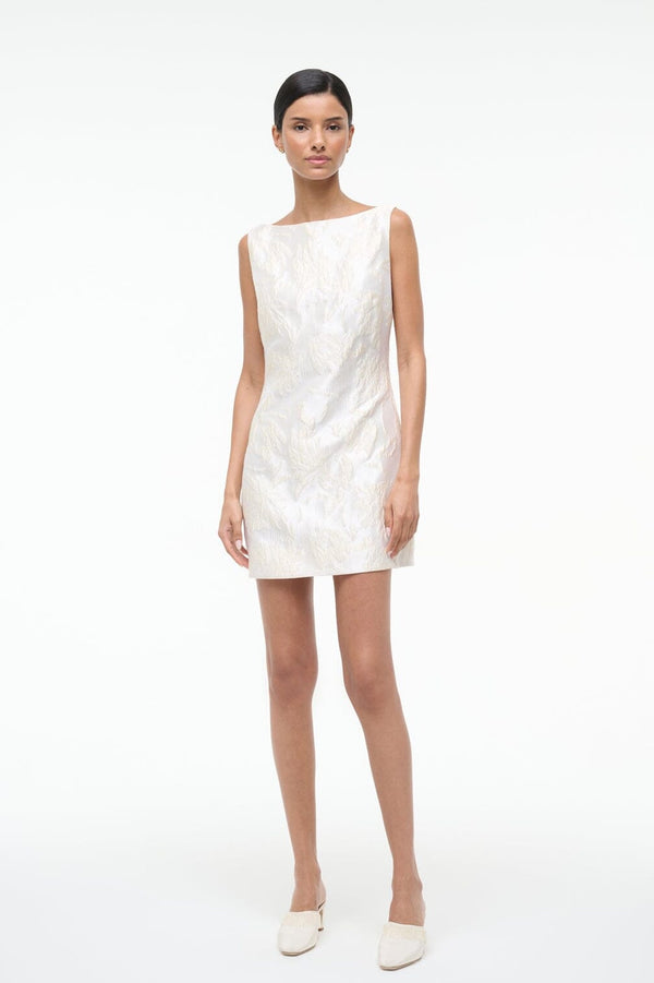 staud MIMI DRESS BOTANICA IVORY