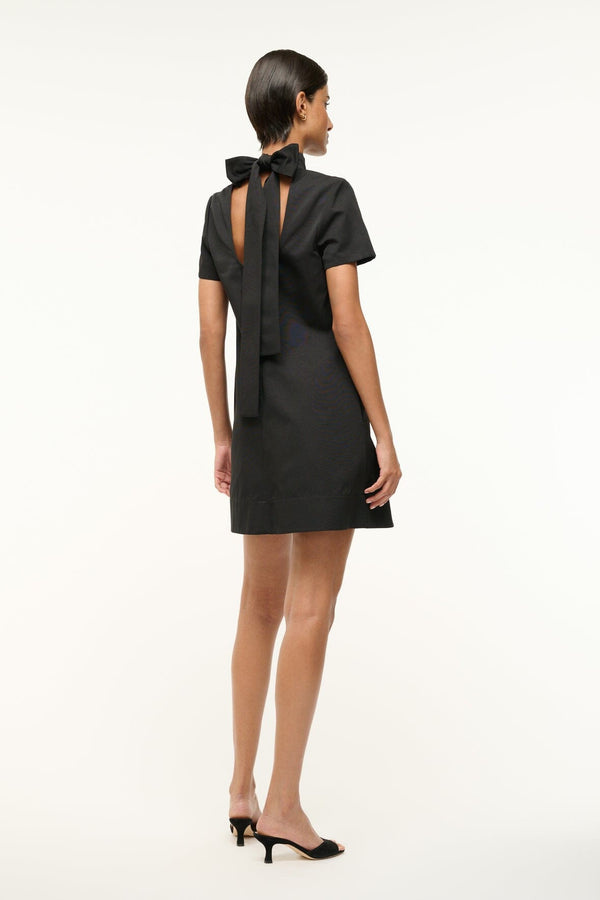 staud MINI ILANA DRESS BLACK