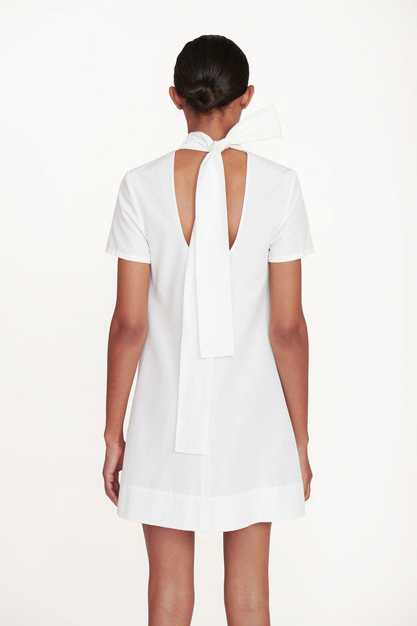 Staud MINI ILANA DRESS WHITE