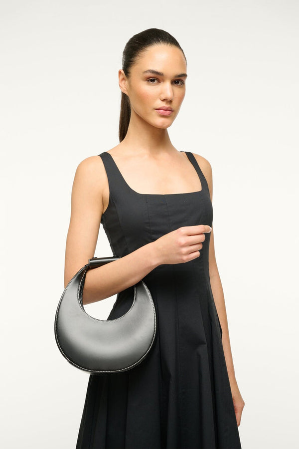 Staud MINI MOON BAG BLACK