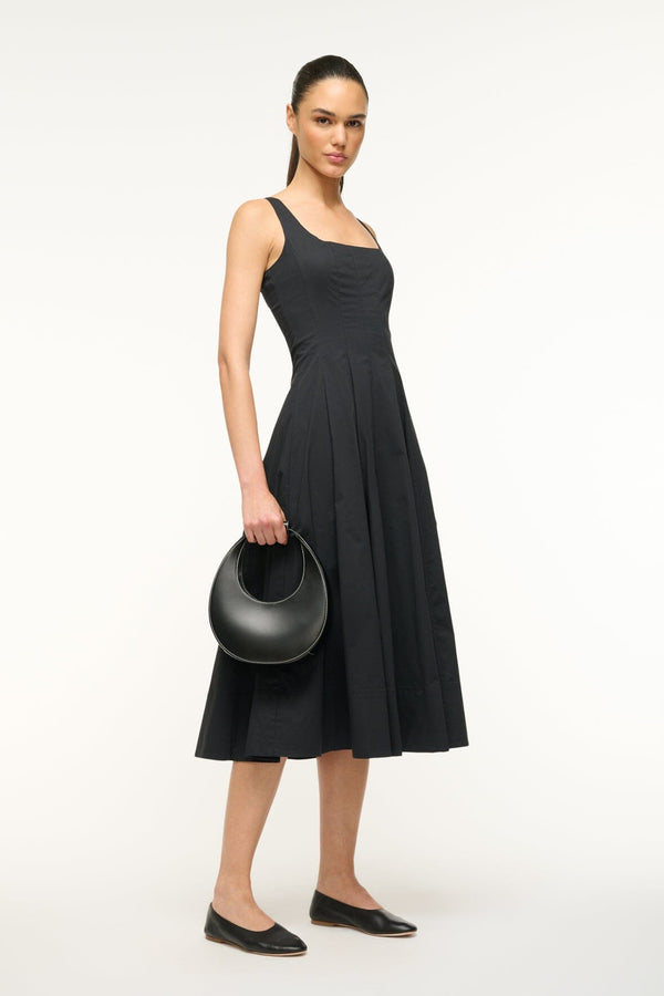 Staud MINI MOON BAG BLACK