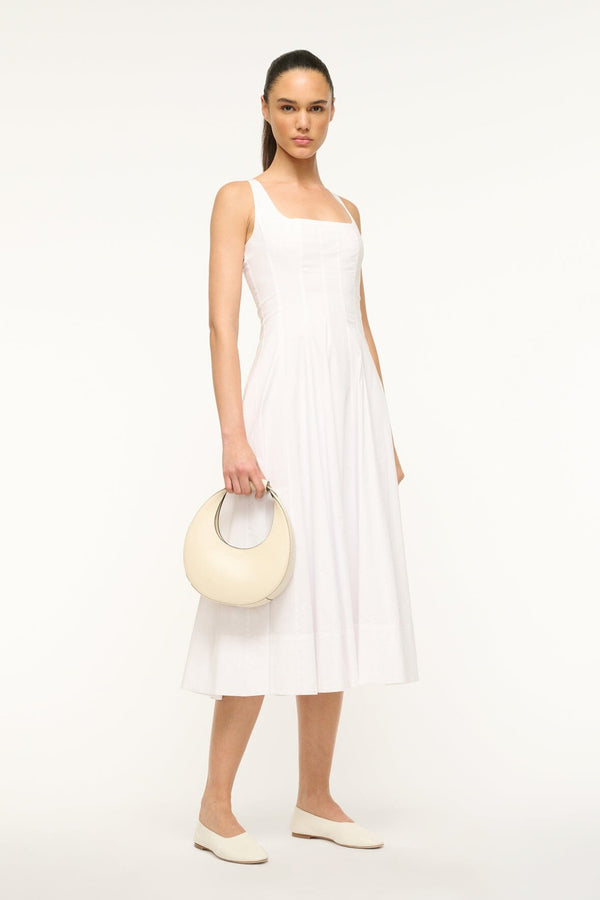 Staud MINI MOON BAG CREAM