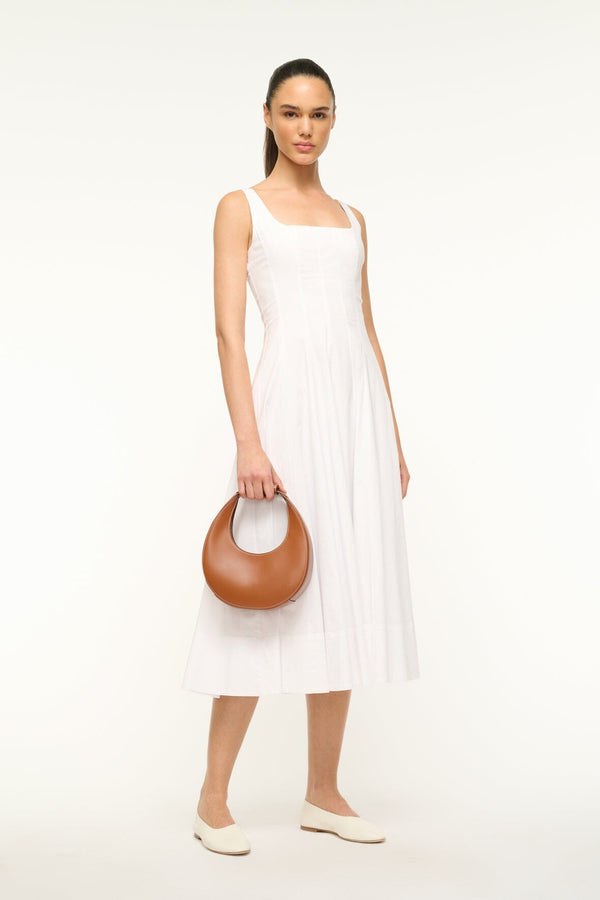 Staud MINI MOON BAG TAN