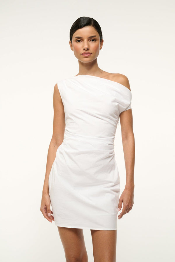 Staud MINI PHARE DRESS WHITE