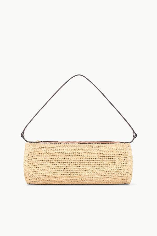 staud MINI TARU RAFFIA BAG NATURAL TAN