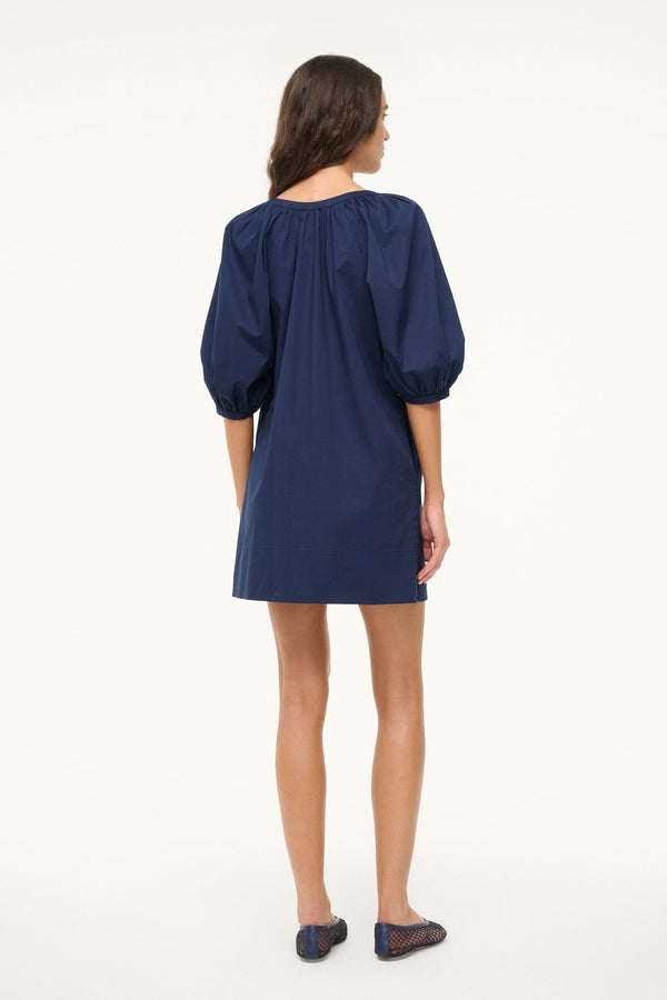 Staud MINI VINCENT DRESS NAVY