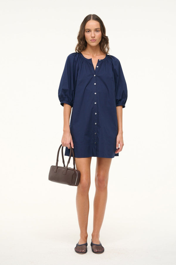staud MINI VINCENT DRESS NAVY