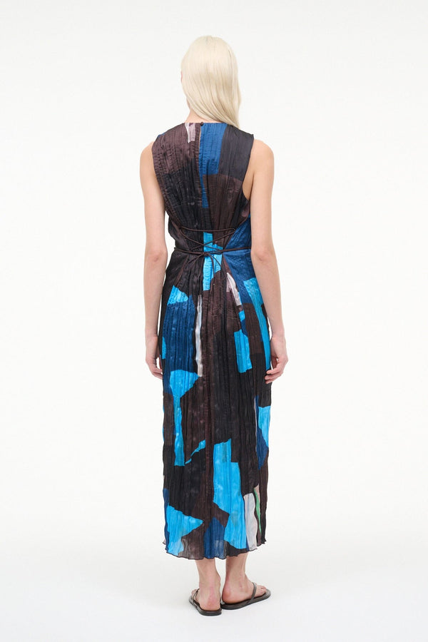 Staud MIZU DRESS BLUE PRISM