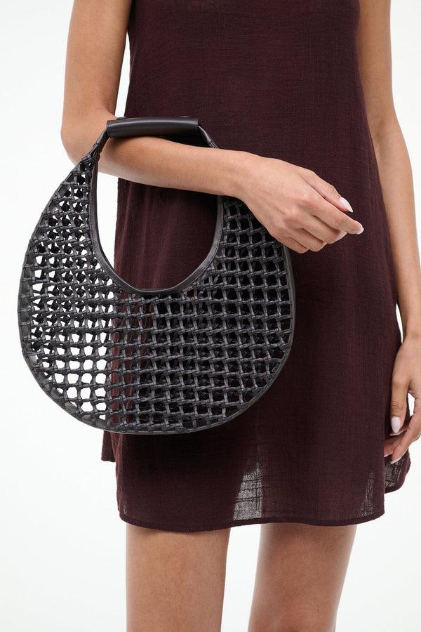 Staud MOON BAG ESPRESSO KNOTTED