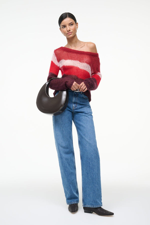 Staud MOON BAG ESPRESSO LEATHER