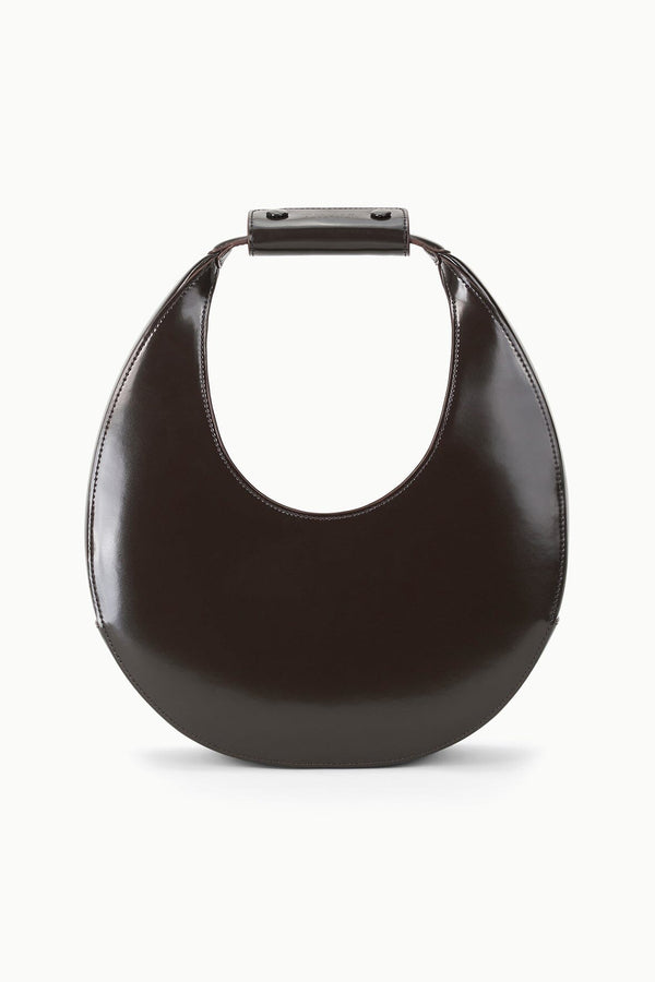 staud MOON BAG ESPRESSO LEATHER